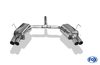 Fox Edelstahl Duplex Sportauspuff Mini Cooper S R53 2002-2006 2x76mm rund scharf gerade