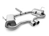 Fox Edelstahl Komplettanlage ab Kat Ausgang mittig Mini Cooper S R53 2002-2006 2x90mm rund eingerollt gerade