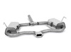 Fox Edelstahl Komplettanlage ab Kat mittig Mini Cooper S R53 2002-2006 135x80mm flachoval eingerollt abgeschrägt mit Absorber