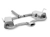 Fox Edelstahl Komplettanlage ab Kat mittig Mini Cooper S R53 2002-2006 135x80mm flachoval eingerollt abgeschrägt mit Absorber