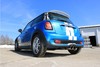 Fox Edelstahl Sportauspuff mittig Mini Cooper S R56 2x90mm rund eingerollt abgeschrägt