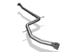 Fox Edelstahl Racing-Komplettanlage ab Kat. Mitsubishi Colt CAO 1.8l GTI Bj.92-03 2x80mm rund eingerollt gerade mit Absorber