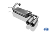 Fox Edelstahl Sportauspuff Mitsubishi Colt CAO u. CJO Bj.92-03 2x80mm rund eingerollt gerade mit Absorber