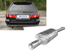 Fox Edelstahl Sportauspuff Mitsubishi Galant 8 Kombi EA Bj.96-06 1x100mm rund eingerollt gerade mit Absorber