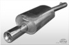 Fox Edelstahl Sportauspuff Mitsubishi Galant 8 Kombi EA Bj.96-06 1x100mm rund eingerollt gerade mit Absorber