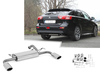 Fox Edelstahl Duplex Sportauspuff Mitsubishi Lancer 8 CYO 1.8l Diesel Stufenheck u. Sportback ab 2012 je 115x85mm oval eingerollt abgeschrägt