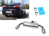 Fox Edelstahl Duplex Sportauspuff Mitsubishi Lancer 8 CYO Benzin Stufenheck u. Sportback 1x115x85mm oval eingerollt abgeschrägt