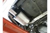 Fox Edelstahl Racing-Komplettanlage ab Kat Mitsubishi Lancer Evolution VI - Evo 6 1x90mm rund eingerollt gerade mit Absorber