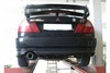 Fox Edelstahl Sportauspuff-Komplettanlage ab Kat Mitsubishi Lancer Evolution VI - Evo 6 1x90mm rund eingerollt gerade mit Absorber