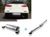 Fox Edelstahl Duplex Sportauspuff-Komplettanlage ab Kat Mitsubishi Lancer Evolution X - Evo 10 1x129x106mm oval eingerollt abgeschrägt
