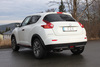 Fox Edelstahl Duplex Sportauspuff Nissan Juke F15 ALL-MODE 4x4 je 115x85mm oval eingerollt abgeschrägt