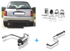 Fox Edelstahl Duplex Sportauspuff-Komplettanlage ab Kat Nissan Micra K11 Bj.93-03 1x80mm rund eingerollt gerade mit Absorber