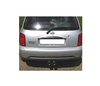 Fox Edelstahl Sportauspuff mittig Nissan Micra K11 Bj.93-03 2x76mm rund eingerollt gerade mit Absorber