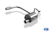 Fox Edelstahl Duplex Sportauspuff Nissan Micra K11 Bj.93-03 1x80mm rund eingerollt gerade mit Absorber