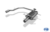 Fox Edelstahl Duplex Sportauspuff Nissan Primera P11 Limousine ab 99 1x90mm rund eingerollt gerade mit Absorber