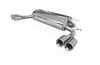 Fox Edelstahl Duplex Sportauspuff Opel Antara 2x80mm rund eingerollt gerade mit Absorber