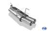 Fox Edelstahl Sportauspuff Opel Astra F Caravan 3-Punkt-Aufhängung 2x80mm rund eingerollt gerade mit Absorber