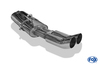 Fox Edelstahl Sportauspuff Opel Astra F Stufenheck u. Cabrio 1-Punkt-Aufhängung 2x76mm DTM rund scharf gerade