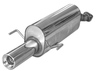 Fox Edelstahl Sportauspuff Opel Astra G CC OPC 1x90mm rund eingerollt gerade mit Absorber