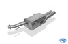 Fox Edelstahl Sportauspuff Ø60mm-System Opel Astra G Stufenheck 2x80mm rund eingerollt gerade mit Absorber
