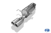 Fox Edelstahl Racing-Komplettanlage ab Kat Opel Astra H Caravan Turbo 2x76mm rund eingerollt gerade mit Absorber