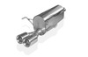 Fox Edelstahl Sportauspuff Opel Astra H Turbo inkl. GTC 2x76mm rund eingerollt gerade mit Absorber
