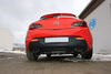 Fox Edelstahl Duplex Sportauspuff Opel Astra J GTC 1.6l je 160x90mm oval eingerollt seitlich abgeschrägt