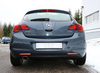 FOX Edelstahl Sportauspuff Opel Astra J Limo 1.6l je 140x90mm oval eingerollt abgeschrägt