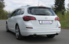 Fox Edelstahl Duplex Sportauspuff Opel Astra J Sports Tourer 115x85mm oval eingerollt abgeschrägt