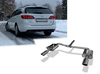 FOX Edelstahl Duplex Sportauspuff Opel Astra K Sports Tourer je 115x85mm oval eingerollt abgeschrägt