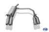 Fox Edelstahl Duplex Sportauspuff Opel Corsa B 2x80mm rund eingerollt gerade mit Absorber