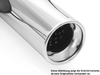 Fox Edelstahl Sportauspuff-Komplettanlage ab Kat Ø60mm-System Opel Corsa B 1x90mm rund eingerollt gerade mit Absorber