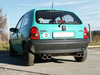 Fox Edelstahl Duplex Sportauspuff Opel Corsa B 2x80mm rund eingerollt gerade mit Absorber