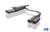 Fox Edelstahl Duplex Sportauspuff Opel Corsa B 2x80mm rund eingerollt gerade mit Absorber