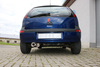 Fox Edelstahl Sportauspuff-Komplettanlage ab Kat Opel Corsa C 1x90mm rund eingerollt gerade mit Absorber