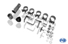 Fox Edelstahl Duplex Sportauspuff Opel Corsa D mit OPC-Line 1 o. 2 Heckansatz 1x90mm rund eingerollt gerade mit Absorber