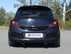 Fox Edelstahl Duplex Racing-Komplettanlage inkl. Kat und Downpipe Opel Corsa D GSi 1x100mm rund eingerollt abgeschrägt