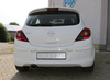 FOX Edelstahl Racing-Komplettanlage ab Kat Opel Corsa D für OPC-Line & Sportheck 115x85mm oval eingerollt abgeschrägt