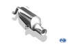 Fox Edelstahl Sportauspuff Opel Corsa D mit Serienheck 1x90mm rund eingerollt gerade mit Absorber