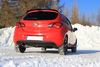 FOX Edelstahl Sportauspuff Opel Corsa E 1.4 Turbo 129x106mm oval eingerollt abgeschrägt