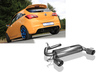 FOX Edelstahl Duplex Sportauspuff Opel Corsa E OPC je 100mm rund doppelwandig abgeschrägt
