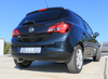 FOX Edelstahl Racing-Komplettanlage ab Kat Opel Corsa E 100mm rund doppelwandig abgeschrägt