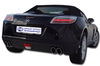 Fox Edelstahl Duplex Sportauspuff Opel GT 2x115x85mm oval eingerollt seitlich abgeschrägt