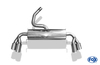 Fox Edelstahl Duplex Sportauspuff Opel GT 2x115x85mm oval eingerollt seitlich abgeschrägt