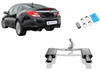 Fox Edelstahl Duplex Sportauspuff Opel Insignia 2.8l 4x4 je 140x90mm oval eingerollt abgeschrägt