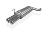 Fox Edelstahl Sportauspuff Opel Omega B Caravan MV6 2x90mm rund eingerollt gerade mit Absorber