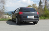 Fox Edelstahl Duplex Sportauspuff-Komplettanlage ab Kat Opel Signum 2.0l 140x90mm oval eingerollt abgeschrägt mit Absorber