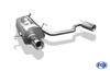 Fox Edelstahl Duplex Sportauspuff-Komplettanlage ab Kat Opel Tigra B TwinTop 1x90mm rund eingerollt gerade mit Absorber