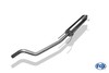 Fox Edelstahl Duplex Sportauspuff-Komplettanlage ab Kat Opel Tigra B TwinTop 1x90mm rund eingerollt gerade mit Absorber