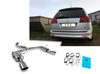 Fox Edelstahl Duplex Sportauspuff Opel Vectra C Caravan OPC je 140x90mm oval eingerollt abgeschrägt